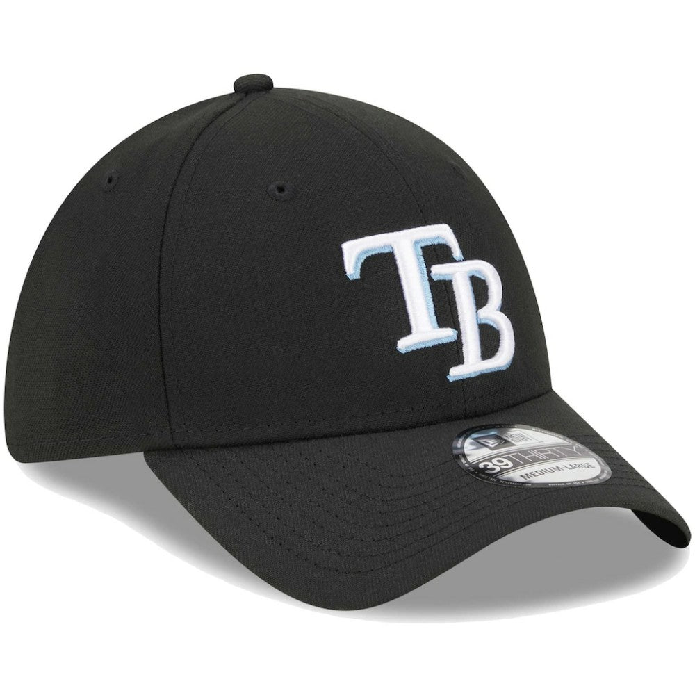 Tampa Bay Rays New Era Logo 39THIRTY Flex Hat - Black - New Era Sale