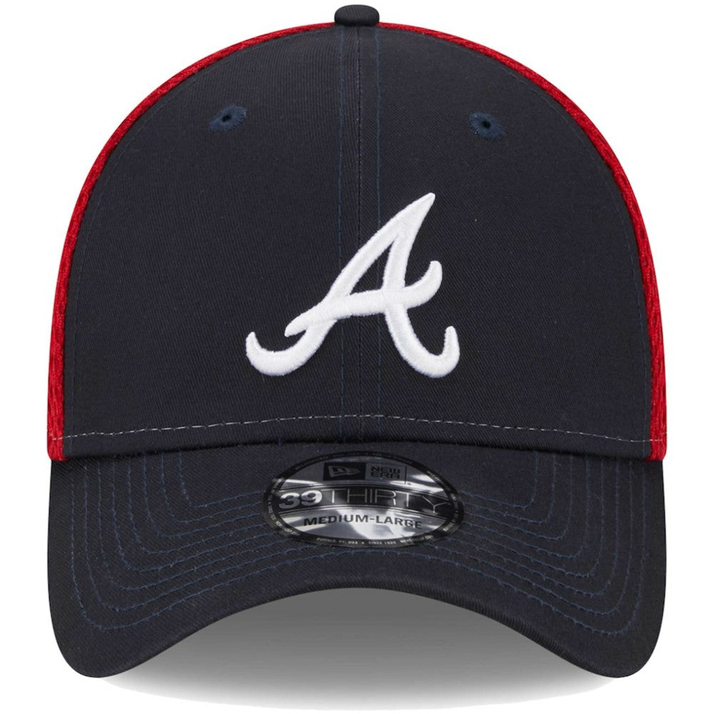 Atlanta Braves New Era Team Neo 39THIRTY Flex Hat - Navy - New Era Sale