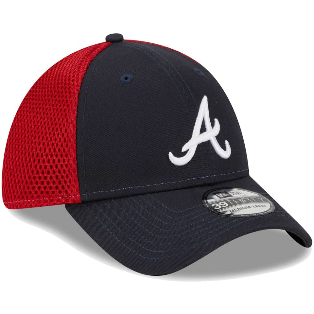 Atlanta Braves New Era Team Neo 39THIRTY Flex Hat - Navy - New Era Sale