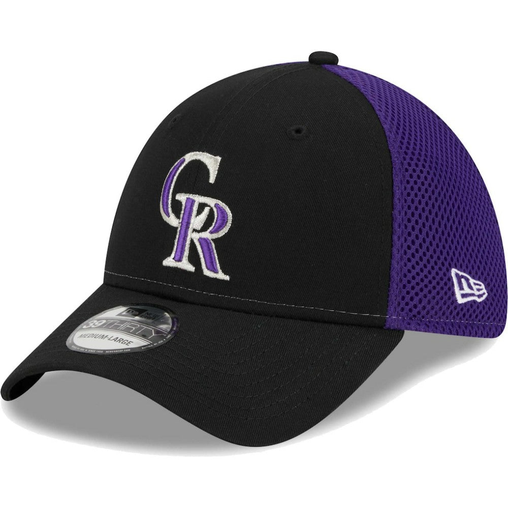 Colorado Rockies New Era Team Neo 39THIRTY Flex Hat - Black - New Era Sale