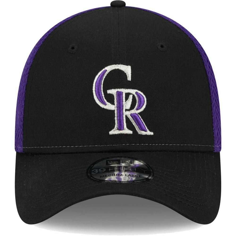Colorado Rockies New Era Team Neo 39THIRTY Flex Hat - Black - New Era Sale