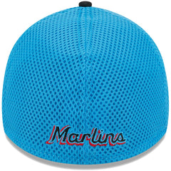 Miami Marlins New Era Team Neo 39THIRTY Flex Hat - Black - New Era Lifestyle