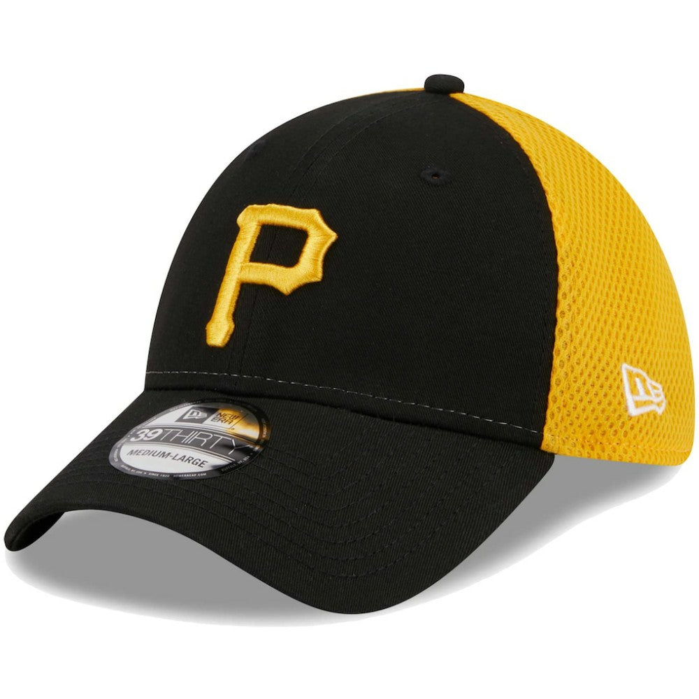 Pittsburgh Pirates New Era Team Neo 39THIRTY Flex Hat - Black - New Era Lifestyle