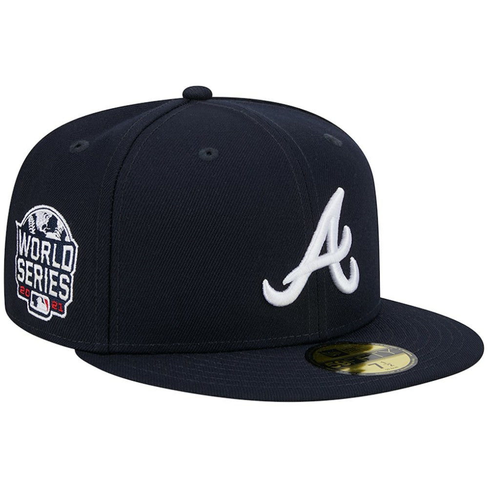 Atlanta Braves New Era  2021 World Series Team Color 59FIFTY Fitted Hat - Navy - New Era Discount