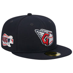 Cleveland Guardians New Era Primary Logo 2019 MLB All-Star Game Team Color 59FIFTY Fitted Hat - Navy - New Era Discount