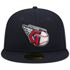 Cleveland Guardians New Era Primary Logo 2019 MLB All-Star Game Team Color 59FIFTY Fitted Hat - Navy - New Era Discount