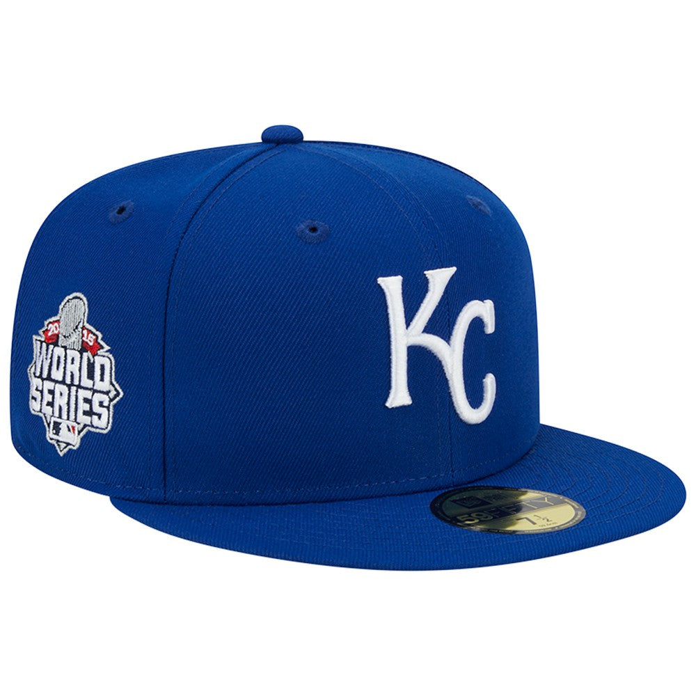 Kansas City Royals New Era  2015 World Series Team Color 59FIFTY Fitted Hat - Royal - New Era Sale