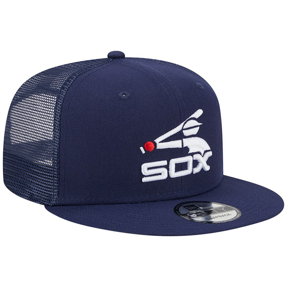 Chicago White Sox New Era Cooperstown Collection Team Color Trucker 9FIFTY Snapback Hat - Navy - New Era Sale