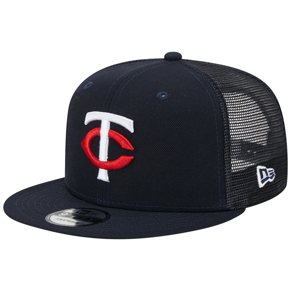Minnesota Twins New Era Team Color Trucker 9FIFTY Snapback Hat - Navy - New Era Online