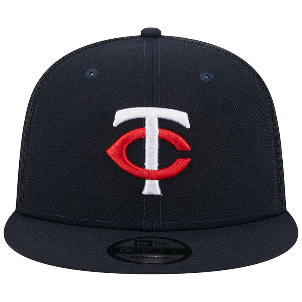 Minnesota Twins New Era Team Color Trucker 9FIFTY Snapback Hat - Navy - New Era Online