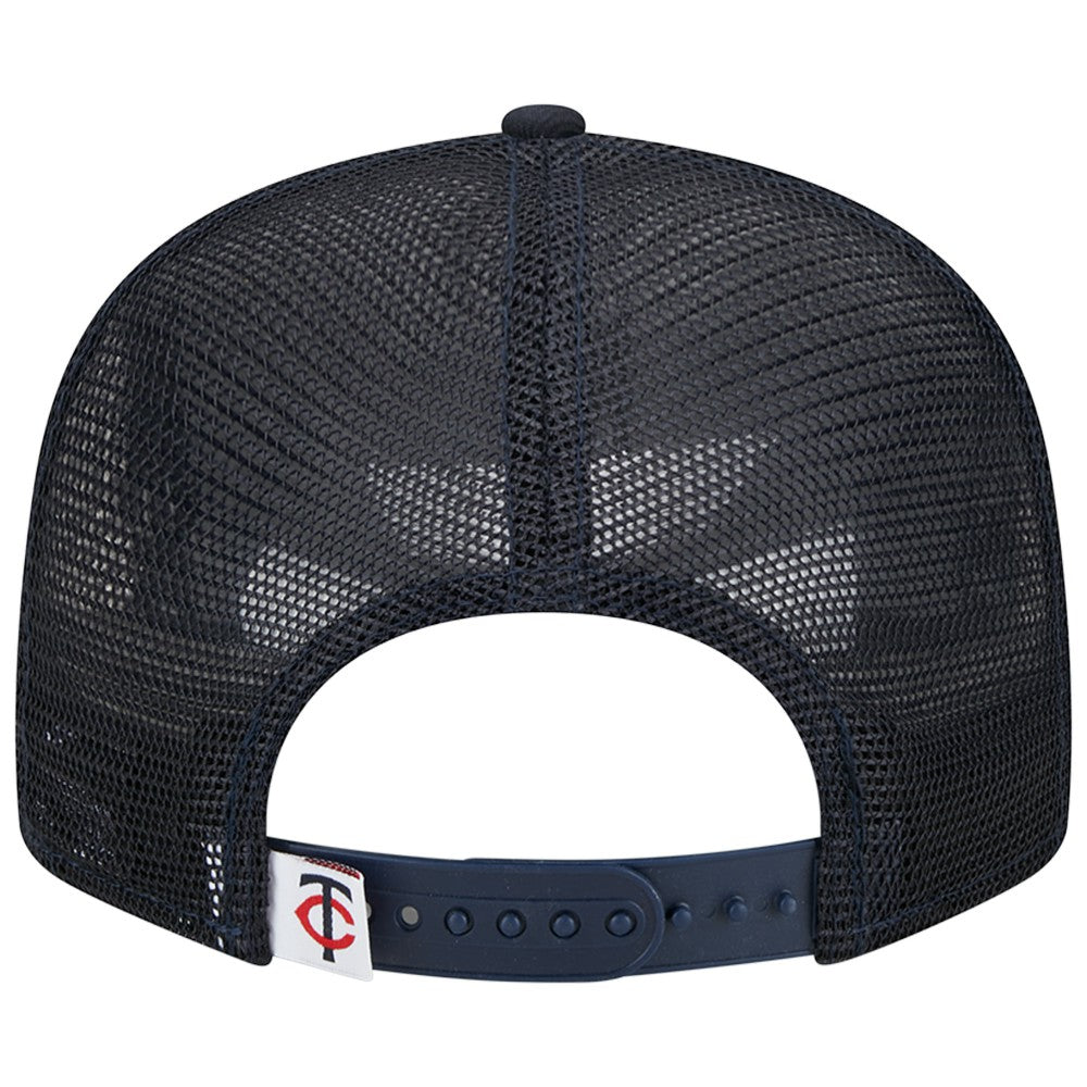 Minnesota Twins New Era Team Color Trucker 9FIFTY Snapback Hat - Navy - New Era Online
