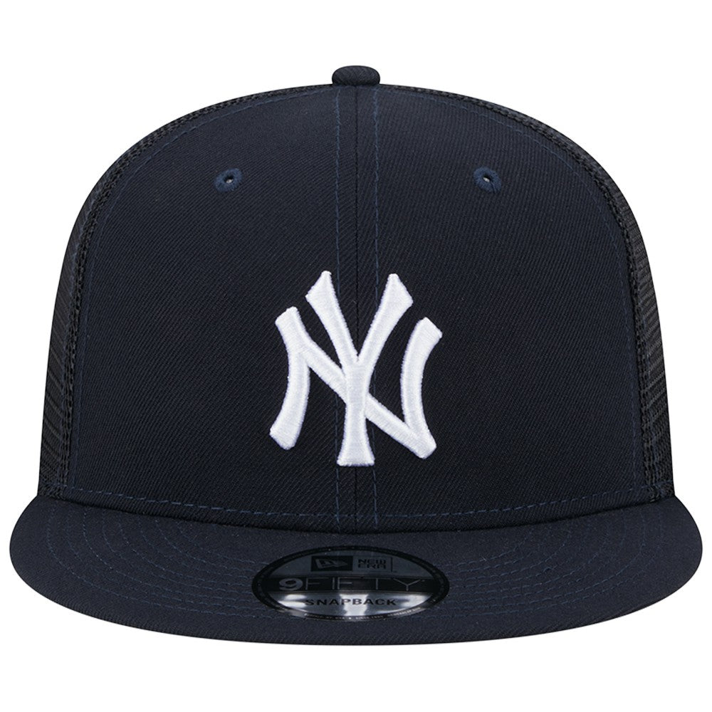 New York Yankees New Era Team Color Trucker 9FIFTY Snapback Hat - Navy - New Era Discount