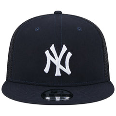 New York Yankees New Era Team Color Trucker 9FIFTY Snapback Hat - Navy - New Era Discount