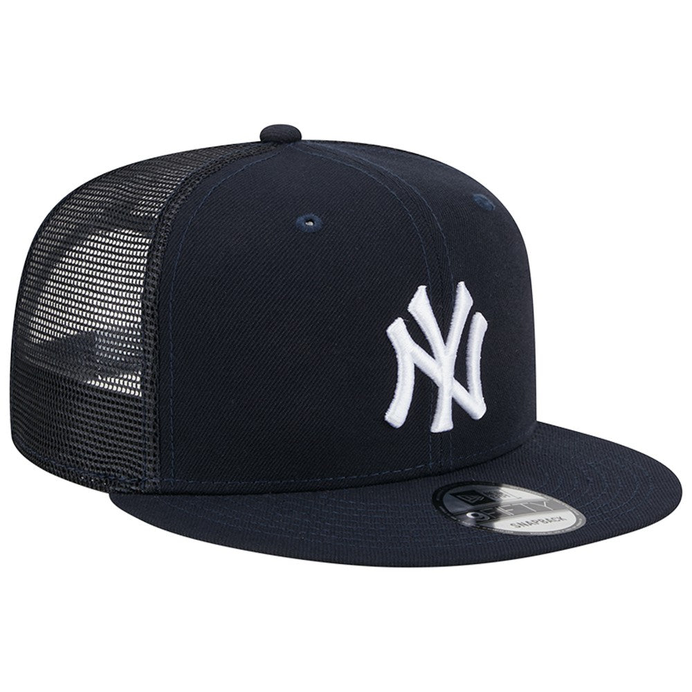 New York Yankees New Era Team Color Trucker 9FIFTY Snapback Hat - Navy - New Era Discount