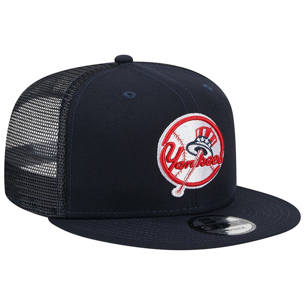 New York Yankees New Era Team Color Trucker 9FIFTY Snapback Hat - Navy - New Era Lifestyle