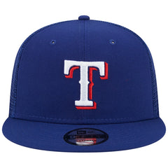 Texas Rangers New Era Team Color Trucker 9FIFTY Snapback Hat - Royal - New Era on Sale