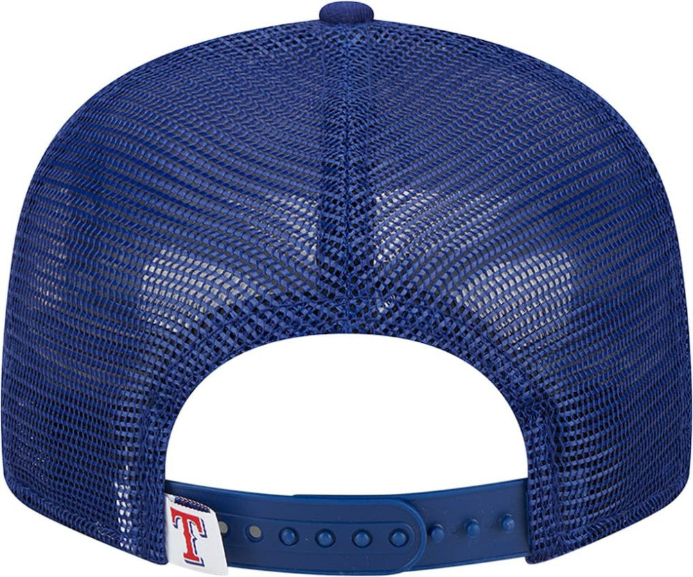 Texas Rangers New Era Team Color Trucker 9FIFTY Snapback Hat - Royal - New Era on Sale