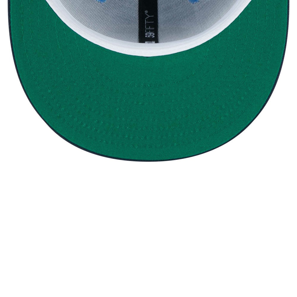 Los Angeles Dodgers New Era Green Undervisor 59FIFTY Fitted Hat - Light Blue/Navy - New Era Sale