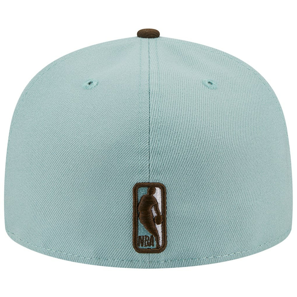 Philadelphia 76ers Two-Tone 59FIFTY Fitted Hat Light Blue/Brown | New Era Near Me