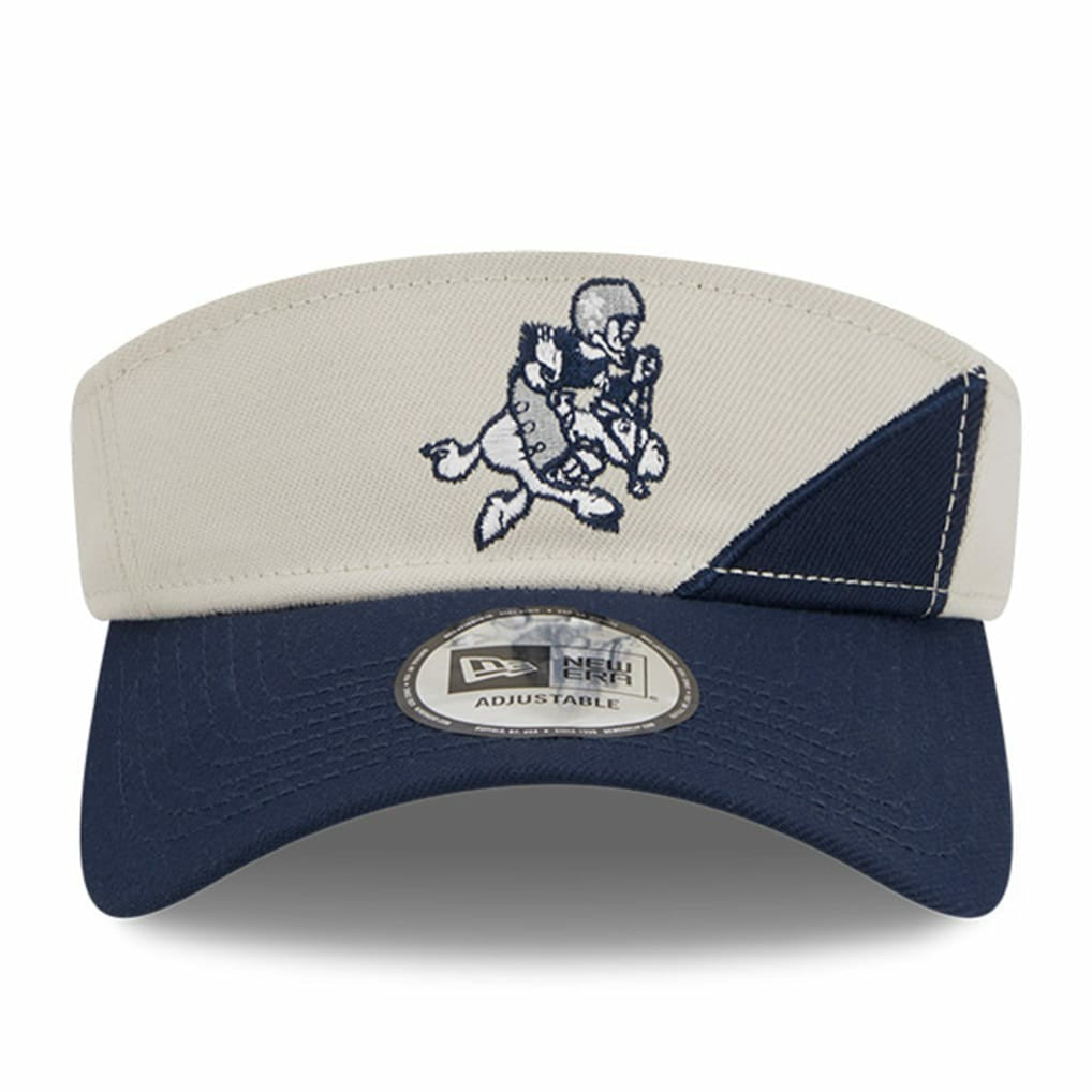 Dallas Cowboys New Era 2023 Sideline Historic Adjustable Visor Cream/Navy