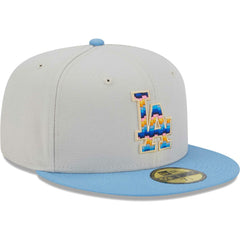 Los Angeles Dodgers New Era Beach Front 59FIFTY Fitted Hat - Natural - New Era Sale