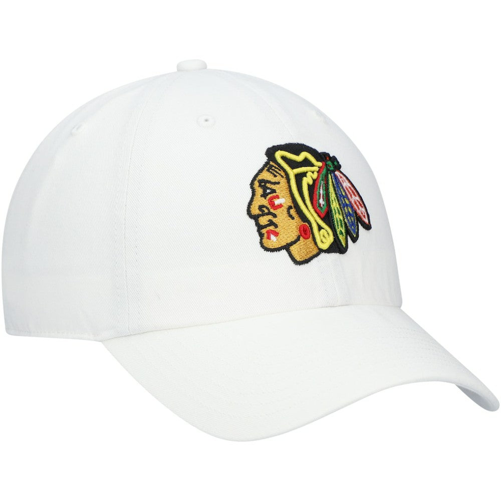 Chicago Blackhawks '47 Team Clean Up Adjustable Hat - White - NHL 200016665
