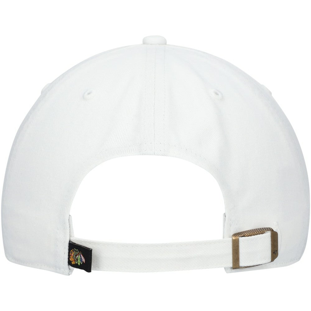 Chicago Blackhawks '47 Team Clean Up Adjustable Hat - White - NHL 200016665
