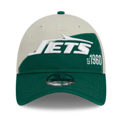 New York Jets New Era 2023 Sideline Historic 9TWENTY Adjustable Hat Cream/Green