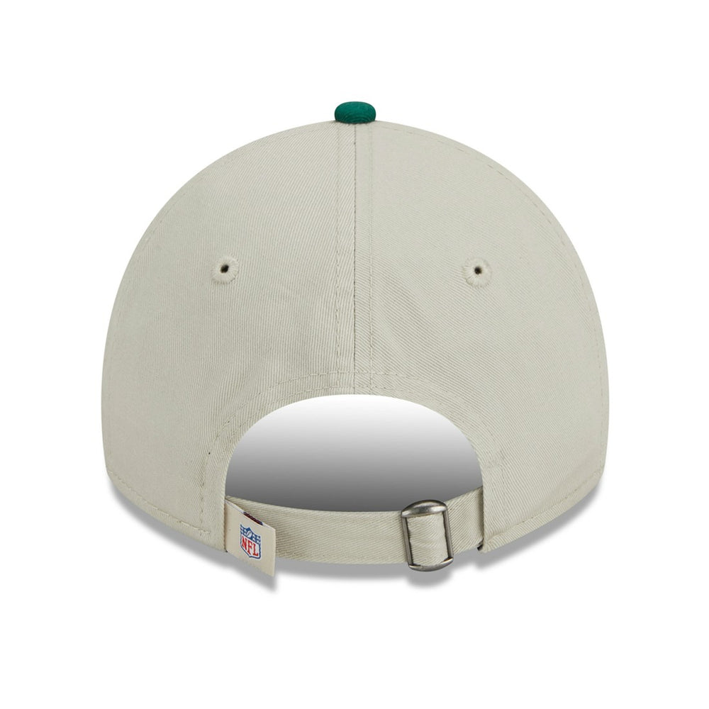 New York Jets New Era 2023 Sideline Historic 9TWENTY Adjustable Hat Cream/Green