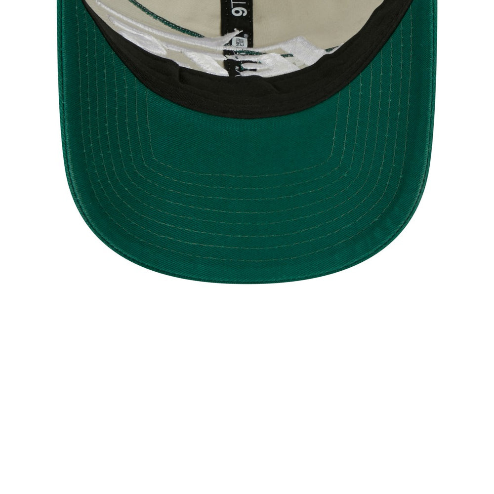 New York Jets New Era 2023 Sideline Historic 9TWENTY Adjustable Hat Cream/Green