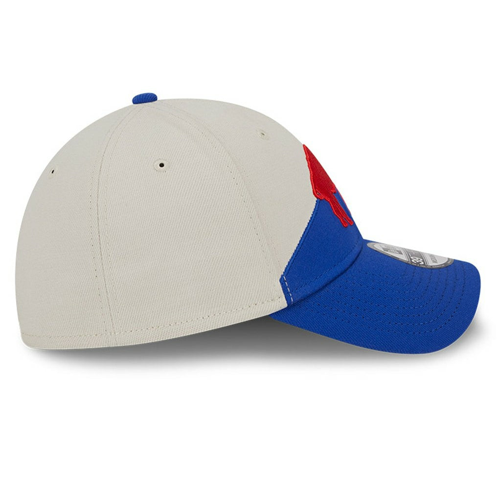 Buffalo Bills New Era 2023 Sideline Historic 39THIRTY Flex Hat Cream/Royal