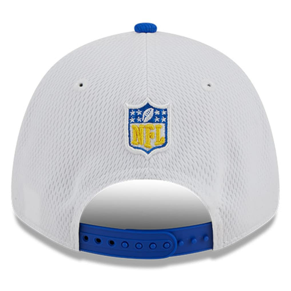 Los Angeles Rams New Era 2023 Sideline 9FORTY Adjustable Hat White/Royal
