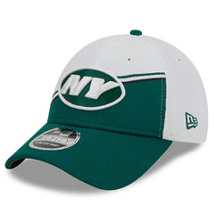 New York Jets New Era 2023 Sideline 9FORTY Adjustable Hat White/Green