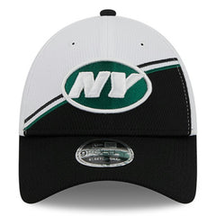 New York Jets New Era 2023 Sideline 9FORTY Adjustable Hat White/Black