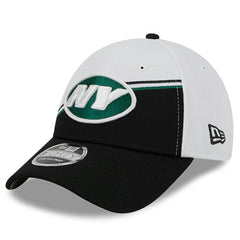 New York Jets New Era 2023 Sideline 9FORTY Adjustable Hat White/Black