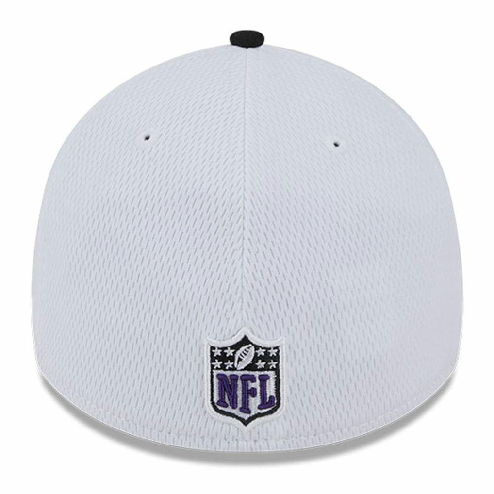 Baltimore Ravens New Era 2023 Sideline 39THIRTY Flex Hat White/Black