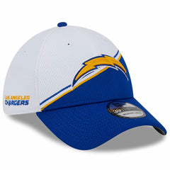 Los Angeles Chargers New Era 2023 Sideline 39THIRTY Flex Hat White/Blue