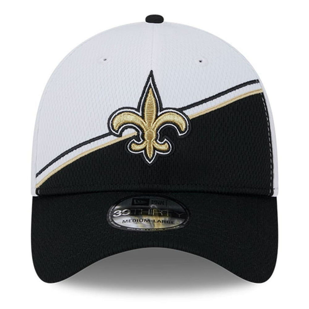 New Orleans Saints New Era 2023 Sideline 39THIRTY Flex Hat White/Black