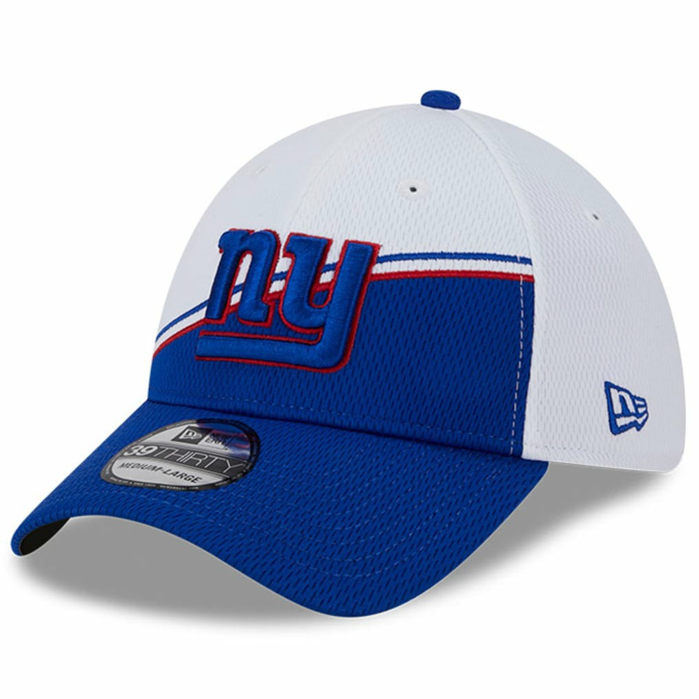 New York Giants New Era 2023 Sideline 39THIRTY Flex Hat White/Royal