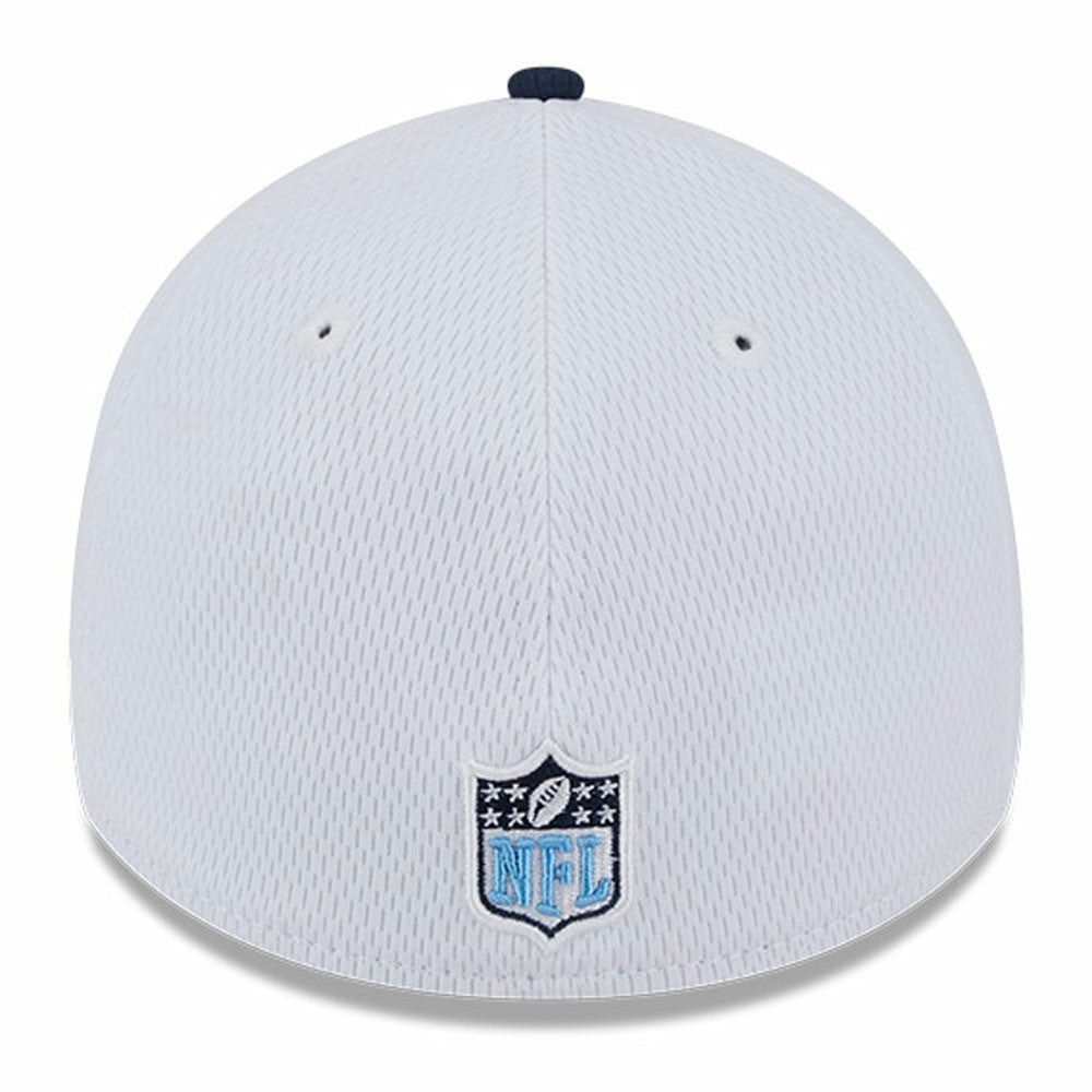 Tennessee Titans New Era 2023 Sideline 39THIRTY Flex Hat White/Navy