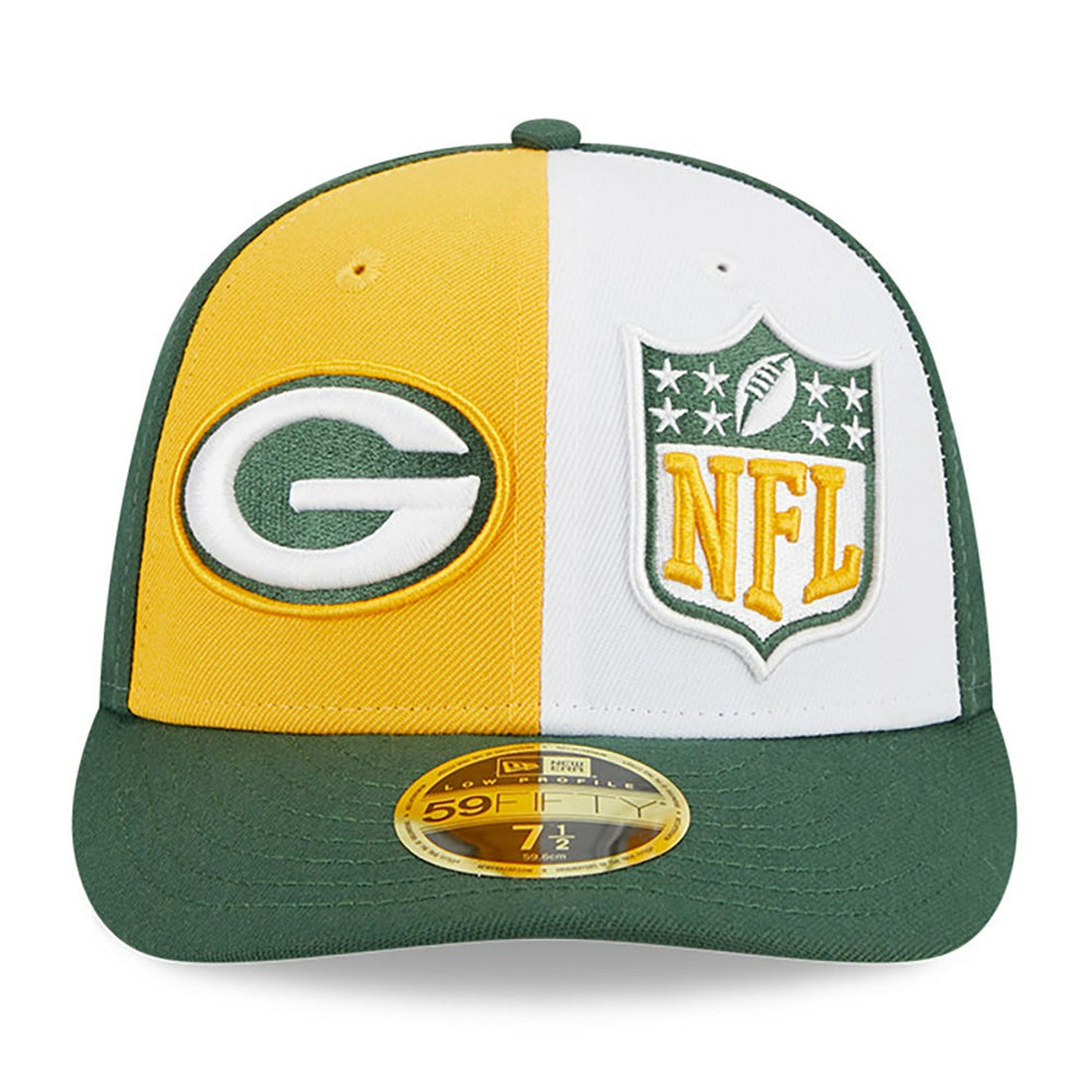 Green Bay Packers New Era 2023 Sideline Low Profile 59FIFTY Fitted Hat Yellow/Green