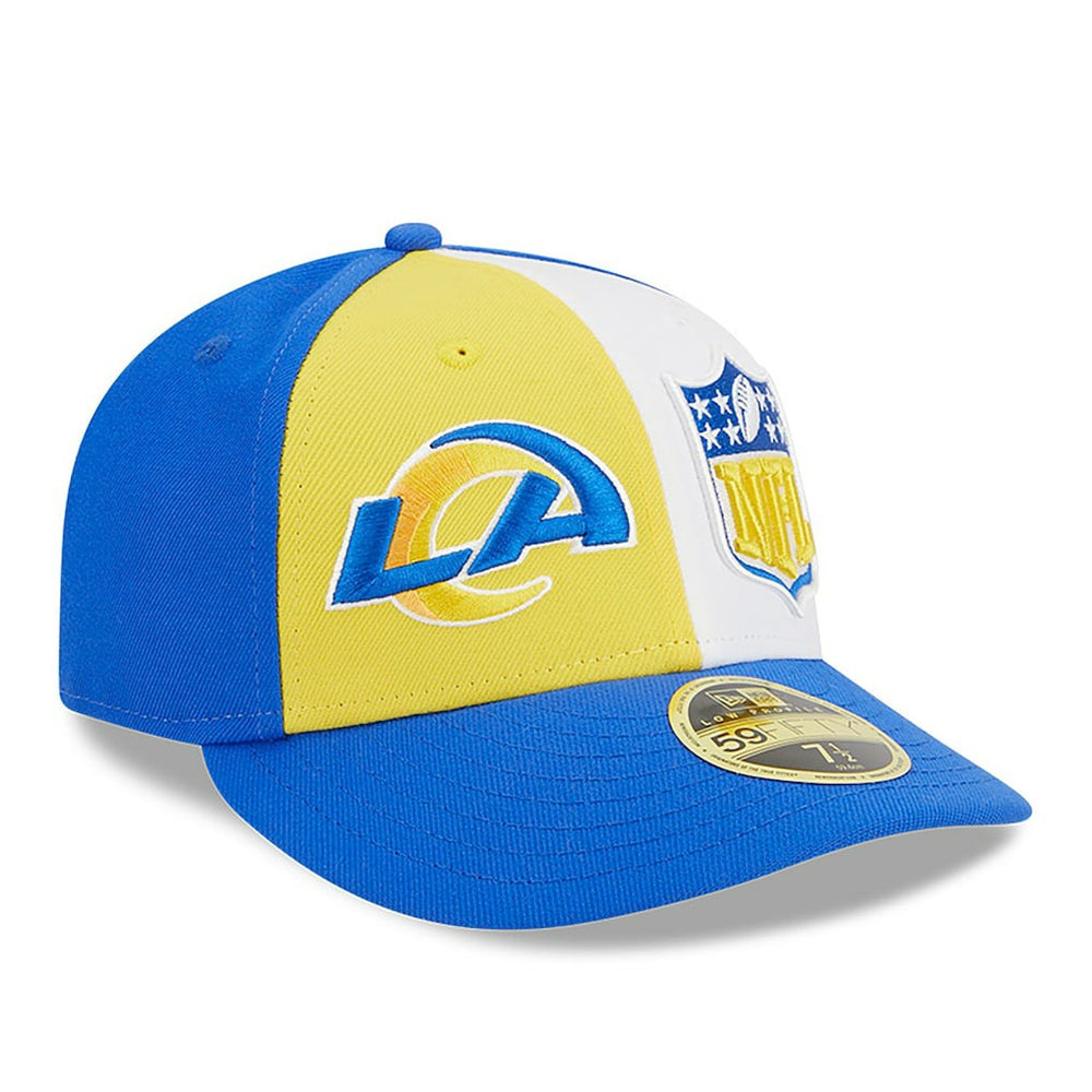 Los Angeles Rams New Era 2023 Sideline Low Profile 59FIFTY Fitted Hat Yellow/Royal