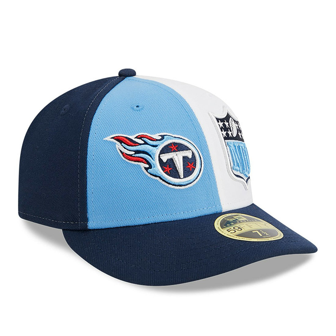 Tennessee Titans New Era 2023 Sideline Low Profile 59FIFTY Fitted Hat Light Blue/Navy