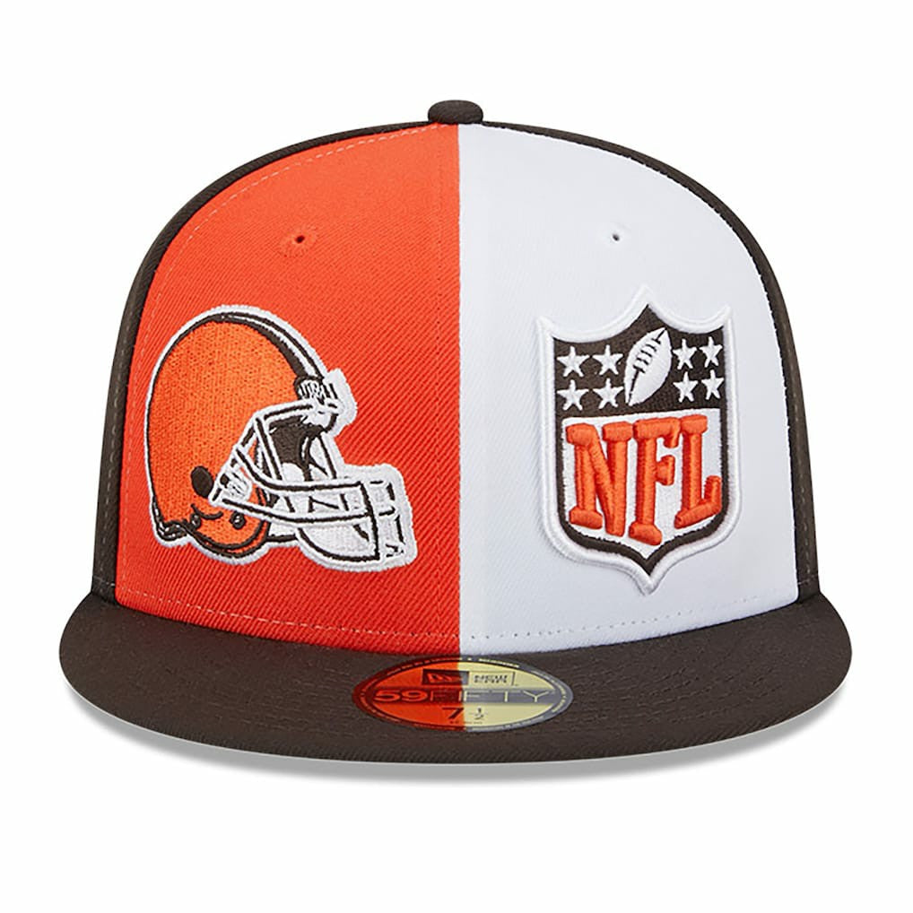 Cleveland Browns New Era 2023 Sideline 59FIFTY Fitted Hat Orange/Brown