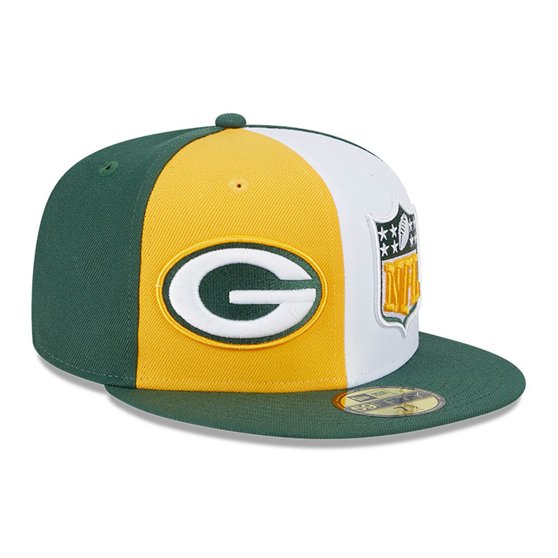 Green Bay Packers New Era 2023 Sideline 59FIFTY Fitted Hat Gold/Green