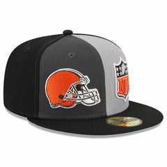 Cleveland Browns New Era 2023 Sideline 59FIFTY Fitted Hat Gray/Black