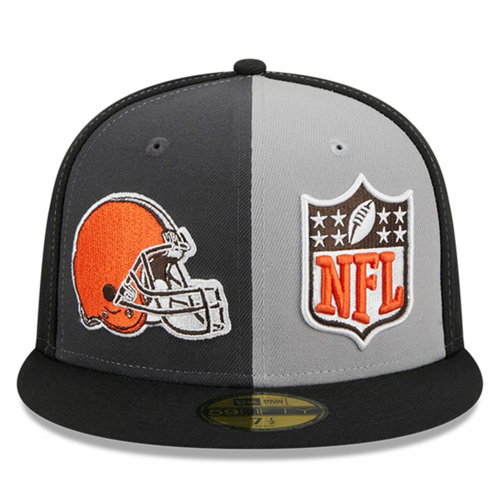 Cleveland Browns New Era 2023 Sideline 59FIFTY Fitted Hat Gray/Black