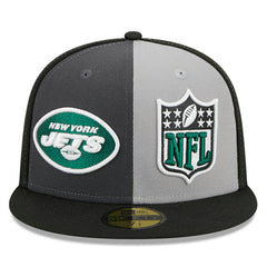 New York Jets New Era 2023 Sideline 59FIFTY Fitted Hat Gray/Black
