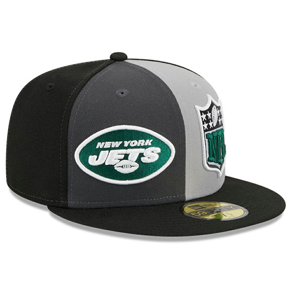 New York Jets New Era 2023 Sideline 59FIFTY Fitted Hat Gray/Black