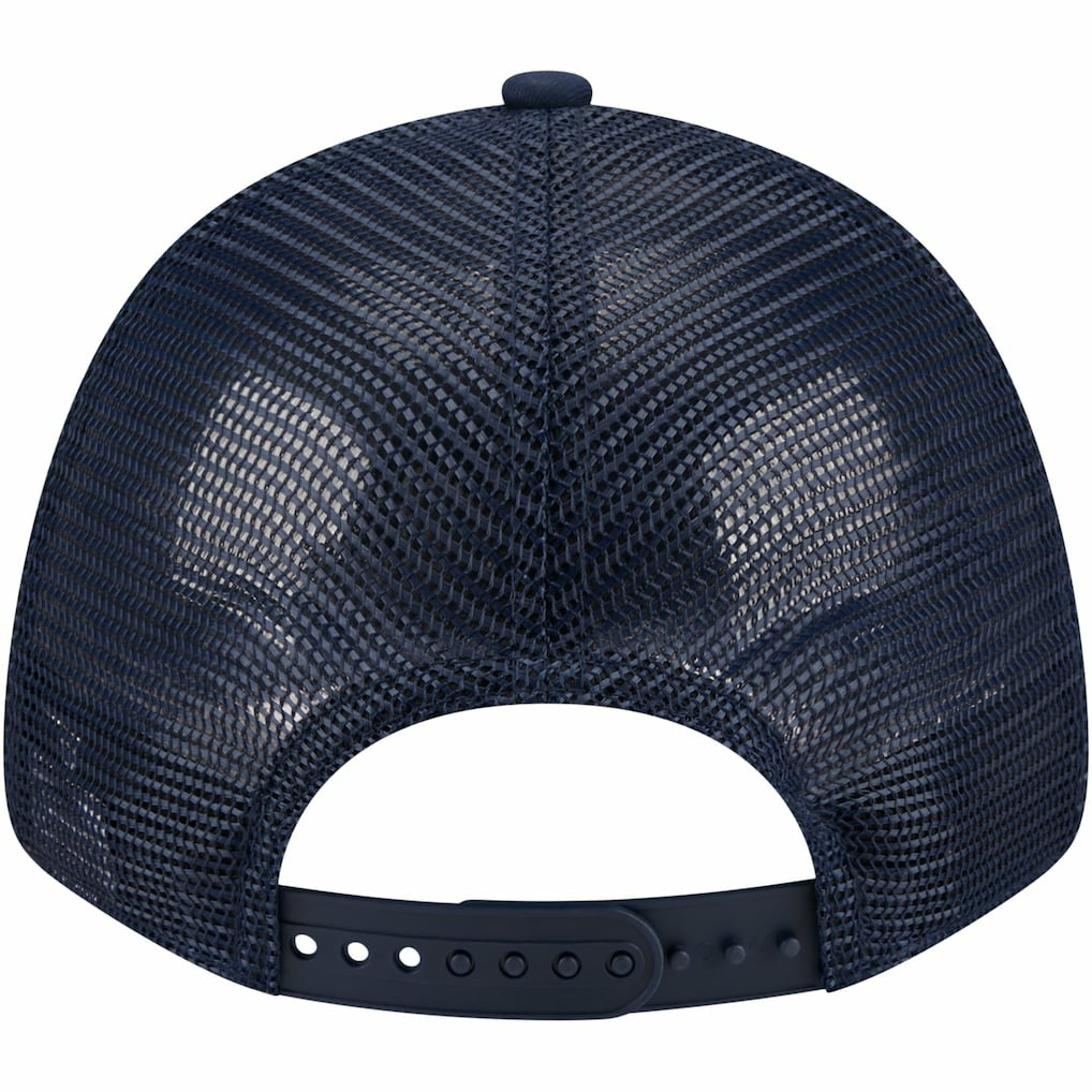 Dallas Cowboys New Era Plate 9FORTY Trucker Adjustable Hat Navy